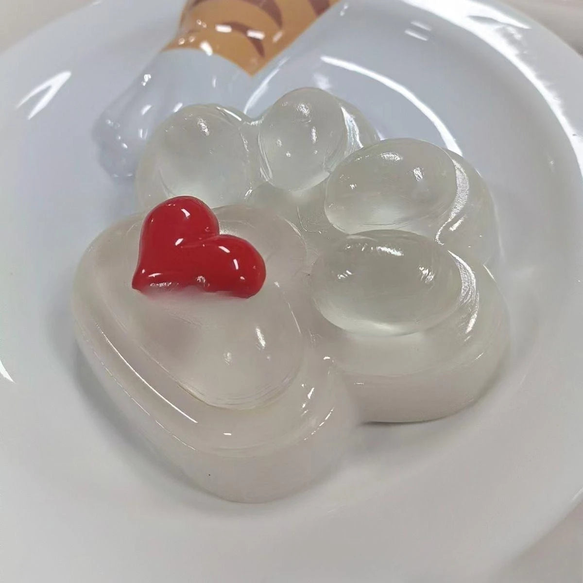 Large Cat Paw Squeeze Toy Soft Sticky Silicone PVC Stress Relief Decompression Pinching Toy for Adults Kids Stress Relief Toys