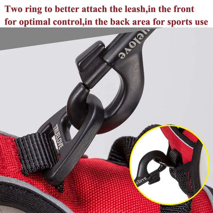 Truelove Reflective Nylon Pet Dog Harness No Pull Tactical For Small Medium Large Service Dog Vest Padded Mesh Adjustable Soft