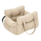 Dog Car Seat with Safety Belt - Non-Slip Pet Car Bed for Small Dogs, Washable Travel Carrier with Secure Straps for Safe Car