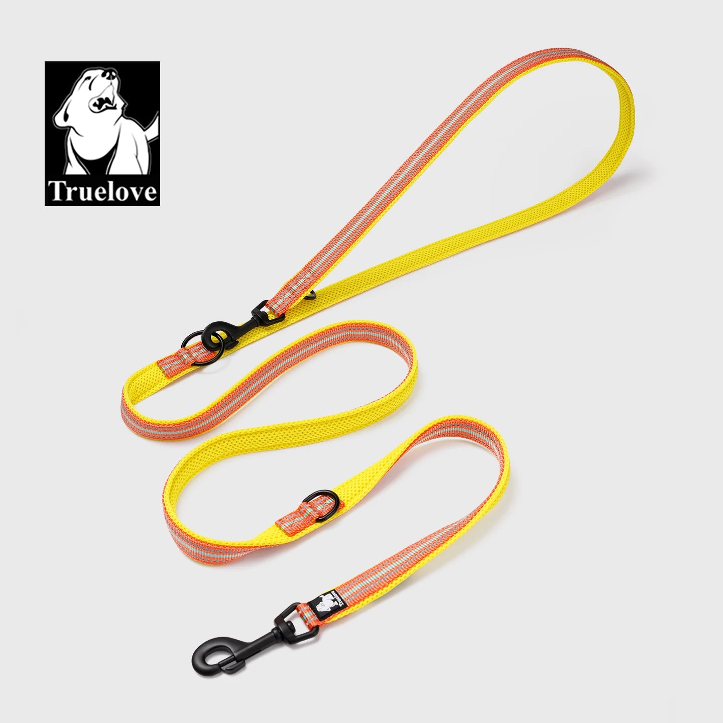 Truelove 7 In 1 Multi-Function Adjustable Dog Lead Hand Free Pet Training Leash Reflective Multi-Purpose Dog Leash Walk 2 Dogs