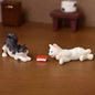 Resin Cats Ornament Kitten Figurine Animal Miniature Fairy Garden Doll House Decoration DIY Micro Landscape Home Decor