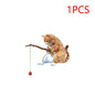 1-5PCS Fishing Cat Aquariums Decorations Fishtanks Hangable Decors Landscape AquaticPet Fishtank Ornament Desktop Accessories