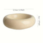 Cat Bowl Ceramic Cat Bowl Dish Pet Bowl Donut Shape Cat Food Bowl Anti-Fall Flip Bowl Non-slip Multiple Colors Shapes Snack Bowl