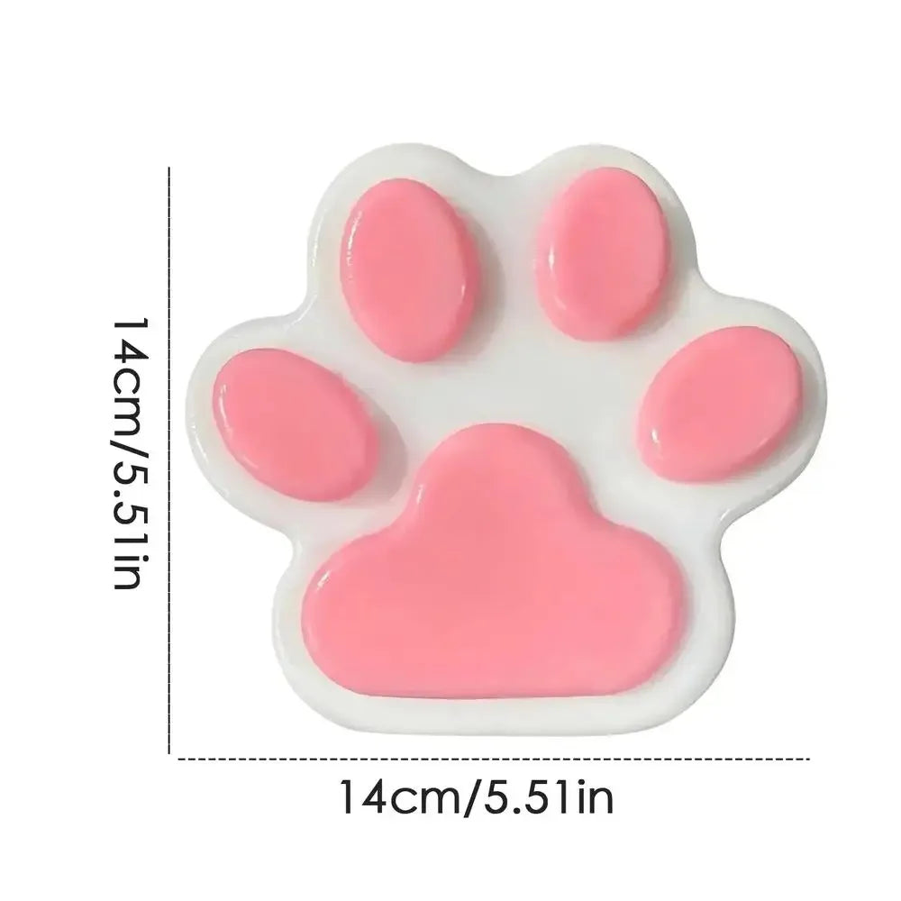 Large Cat Paw Squeeze Toy Soft Sticky Silicone PVC Stress Relief Decompression Pinching Toy for Adults Kids Stress Relief Toys