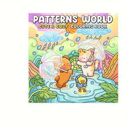 28 Pages Cat's Daily Life Coloring Book for Adult | Colouring Book, Drawing Supplies for Christmas, Thanksgiving