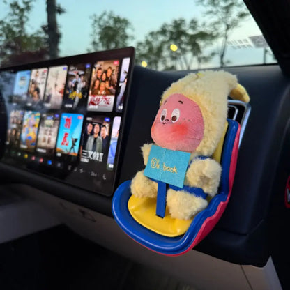Pet Car Safety Seat Cute Hamster Rabbit Doll Seat Can Clip Car Air Outlet Pet Out Portable Seat Tool Driving Companion