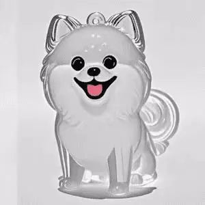 Hanging Pet Keychain Pendant Memorial Resin Cat/Dog Hair Storage Capsule Unique Keychain Novel Trendy Souvenir for Pet Lovers