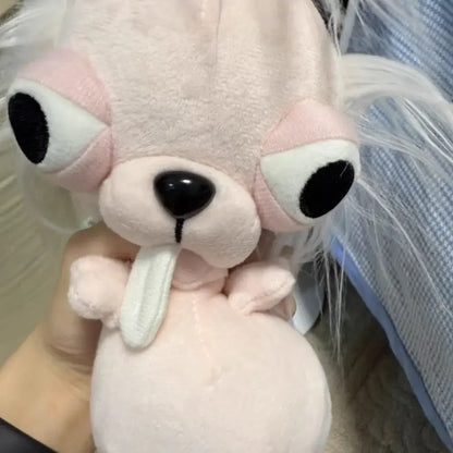 Funny Chihuahua Plush Toy Keychain Pendant Puppy Pet Stuffed Chihuahua Doll Weird Cute Realistic Plush Chihuahua Friend Gift