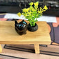 Cute Charming Wooden Kitten Figurine Handcrafted Cat Decor For Home Perfect Gift Idea Cat Figurine Cat Accessories