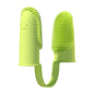 Dog Soft Double Finger Toothbrush Pet Teeth Clean Bad Breath Care TPR Tooth Brush Clean Tool Cats Toothbrush Accessories perros