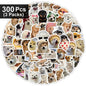 10/100/1000Pcs Funny Dog Stickers Cartoon Cute Decals Toy Guitar Phone Bicycle Laptop Notebook Luggage Car Graffiti Kids Sticker