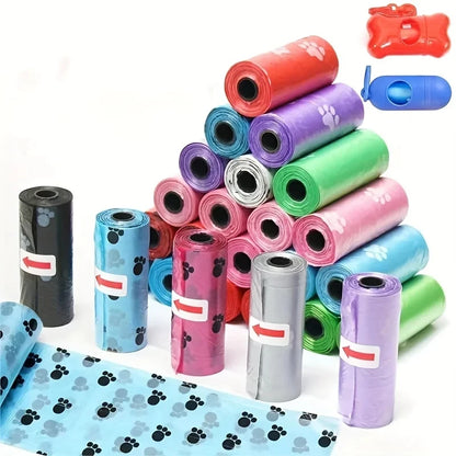1500PCS Dog Poop Bag Outdoor Cleaning Poop Bag Outdoor Clean Pets Supplies for Dog 15Bags/Roll Refill Garbage Bag Pet Supplies