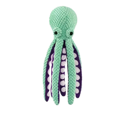 Pet Plush Toy Cat Dog Voice Octopus Shell Puzzle Toy Bite Resistant Interactive Pet Dog Teeth Cleaning Chew Toy Pet Supplies