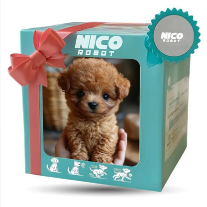 New Cute Plush Robot Puppy Interactive Walking Simulated Puppy Barking Tail Wagging Puppy Plush Toy Chilren(Without Battery)
