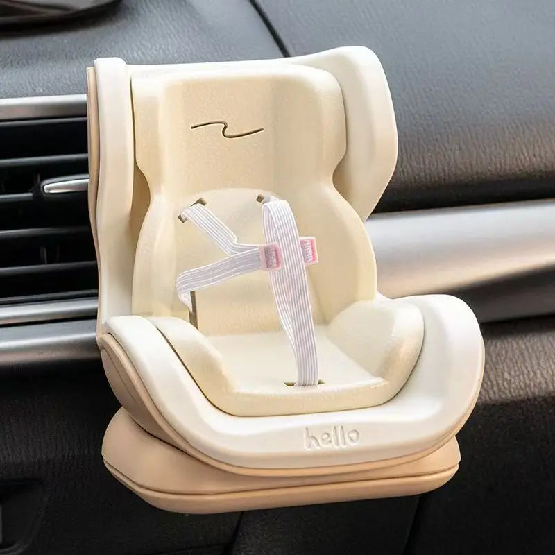 Pet Car Safety Seat Cute Hamster Rabbit Doll Seat Can Clip Car Air Outlet Pet Out Portable Seat Tool Driving Companion