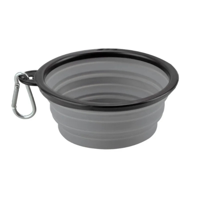 Durable TPR Portable Pet Food Bowl for Cats And Dogs Silicone Collapsible Travel Outdoor Water Food Bowl for Pets