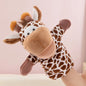 Hand Finger Puppets Cartoon Plush Toy Party Supply Family Gathering Favorite Toy Lion Sheep Duck Giraffe Children Gifts