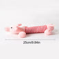 Plush Cute Elephant Duck Pig Pet Dog Cat Squeak Sound Dog Toys Funny Fleece Durability Chew Molar Toy Fit for All Pets