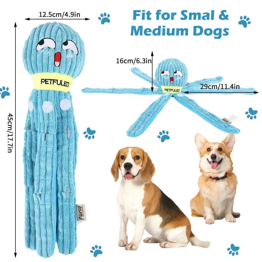 Valentine'S Day Dog Snuffle Toy dog plush octopus toys, dog puzzle games interactive puppy toys chew toys slow feeding games