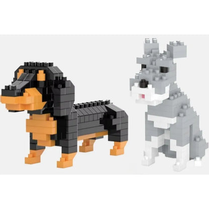 Children's Puzzle Building Animal Series Pet Dog Toy DIY Assembly Education Micro Particle Set Furniture Ornaments Birthday Gift