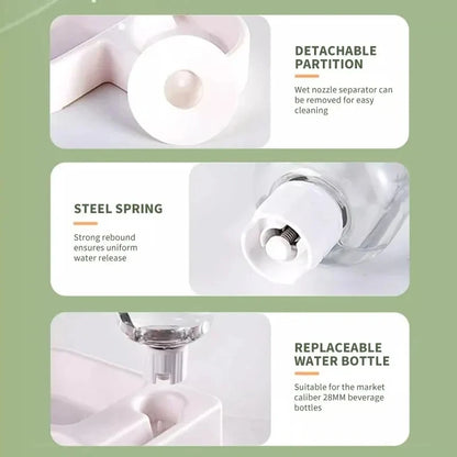 1pc Automatic Drinking Love Pet Bowl Moisture-proof Cat Bowl Dog Basin Dual-use Multi-functional Drinking And Feeding