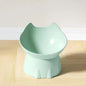 Cat bowl with long ears and high feet bowl with cat and dog neck protection and anti-overturning plastic raised pet bowl