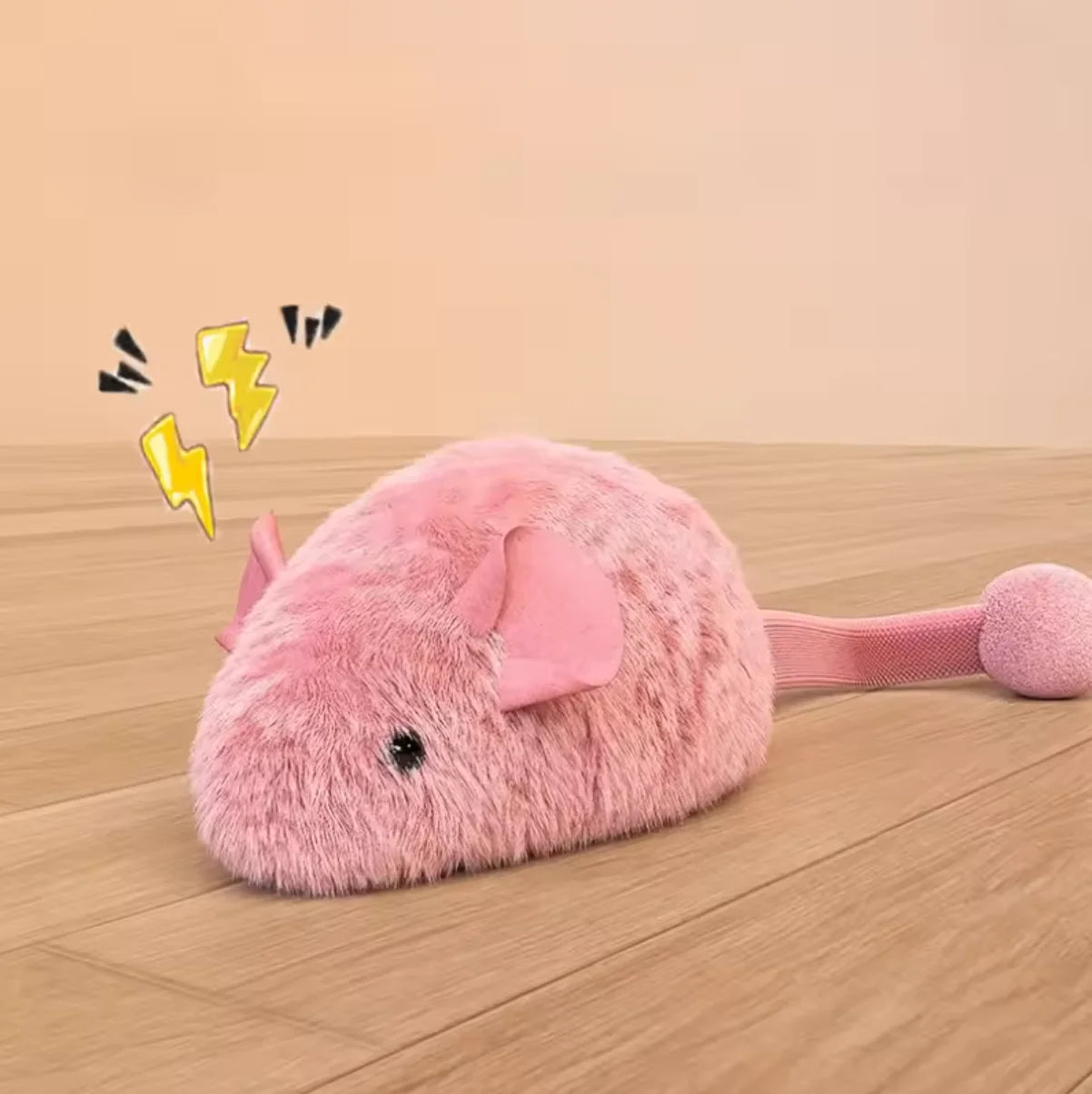 Interactive Plush Mouse Cat Toys Simulation Mice Kitten Self-Playing Plush Toys Indoor Pet Cats Chew Toy