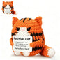 Crocheted Cats Full of Positive Energy, Emotional Encouragement, Birthday Gifts for Friends, Handmade Knitted Cats, Gifts for Female Colleagues, Friends, Students, Small Birthday and Christmas Gifts, Stocking Stuffers