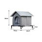 Stray Cat dog House Waterproof Elevated Kitty Pet House Pad Outdoor Winter Warm Pet Cave Washable Weatherproof Cat Shelter