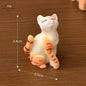 Resin Cats Ornament Kitten Figurine Animal Miniature Fairy Garden Doll House Decoration DIY Micro Landscape Home Decor