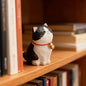 Cute Cat Animals Figurine Decorative Wooden  Ornament Kitten Statue Calico Coffee Home Bedroom Office Desk Decoration Gift Car