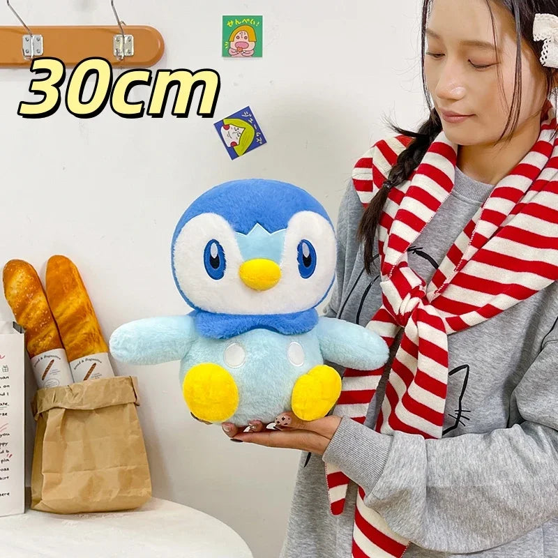 Giant Pokemon Piplup Plush Toy Huggable Blue Penguin Stuffed Anime Doll Collectible Gift for Pokemon Enthusiasts