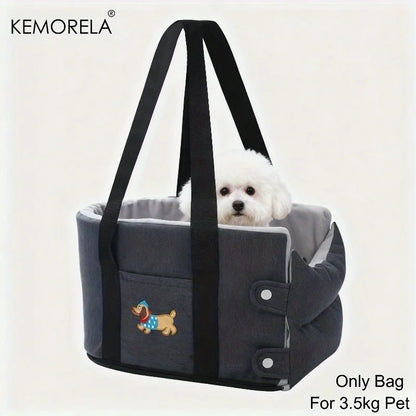 Pet Booster Seat for Cars-Portable Car Seat Cushion for Cats and Dogs Dog Car Carrier with Safety Harness Travel Vehicle Pet Bed