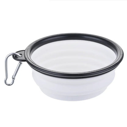 Durable TPR Portable Pet Food Bowl for Cats And Dogs Silicone Collapsible Travel Outdoor Water Food Bowl for Pets