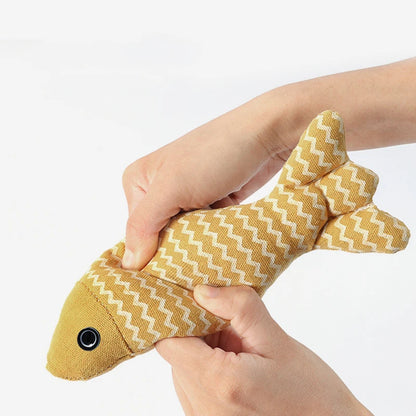 Cat Toys Fish Interactive Cat Toy Cat Chew Toy Simulation Fish Cat Pillow Kitten Exercise Kicker Toys for Indoor Cats Kitty Kit