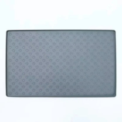 Pet Placemat Cat Dog Drinking Feeding Placemat Feeder Mats Cat Feed Mat Dog Food bowl Mat Silicone Waterproof Pet Bowl Pad