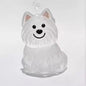 Hanging Pet Keychain Pendant Memorial Resin Cat/Dog Hair Storage Capsule Unique Keychain Novel Trendy Souvenir for Pet Lovers