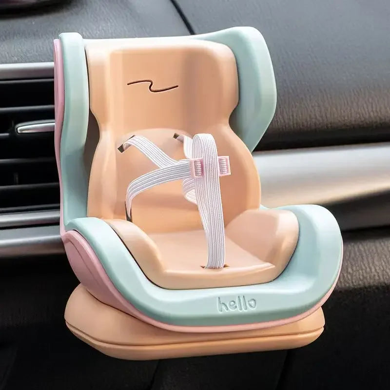 Pet Car Safety Seat Cute Hamster Rabbit Doll Seat Can Clip Car Air Outlet Pet Out Portable Seat Tool Driving Companion