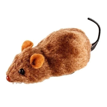 1Pcs Funny Lifelike Plush Mouse Running Rat Toy for Cats Dogs Pets Kids Random Color Cat Birthday Gift
