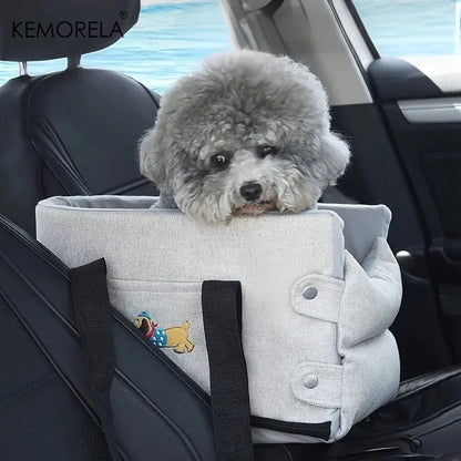 Pet Booster Seat for Cars-Portable Car Seat Cushion for Cats and Dogs Dog Car Carrier with Safety Harness Travel Vehicle Pet Bed
