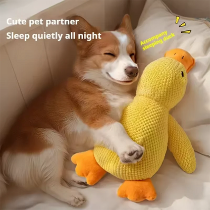 Dog Toy Stomping Duck Bite Resistant Grinding Teeth Cleaning Large Dog Interactive Entertainment Puppy Boredom Pet Plush Toy