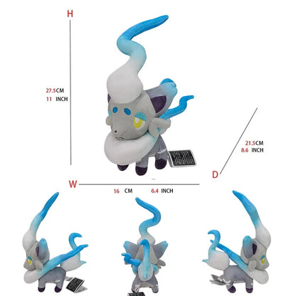 Pokemon Large pet Pok é mon plush earth turtle Huangyan wolf Soloya fierce carp dragon spray fire dragon toy doll, plush toy chi