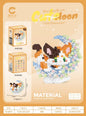 Mini Dog Cat panda raccoon Cute Pet Small Building Block Model Series Ornaments Children's Toy Christmas Birthday Gifts for Kids