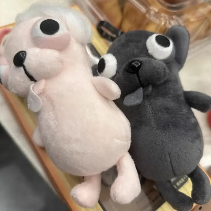 Funny Chihuahua Plush Toy Keychain Pendant Puppy Pet Stuffed Chihuahua Doll Weird Cute Realistic Plush Chihuahua Friend Gift