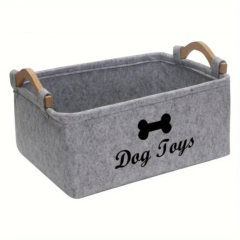 Pet dog toy felt storage box home storage basket dirty clothes storage bag storage basket Pet dog toy felt storage box