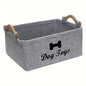 Pet dog toy felt storage box home storage basket dirty clothes storage bag storage basket Pet dog toy felt storage box