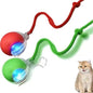 New Automatic Interactive Cat Ball Toy Rechargeable Smart Electric Rolling Ball with Faux Tail for Dog And Cat Training