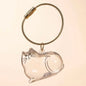 Transparent Cat/Dog Hair Collection Capsule Keychain Kawaii Memorial Pet Cat Dog Hair Capsule for Keychain DIY Pendant Accessory