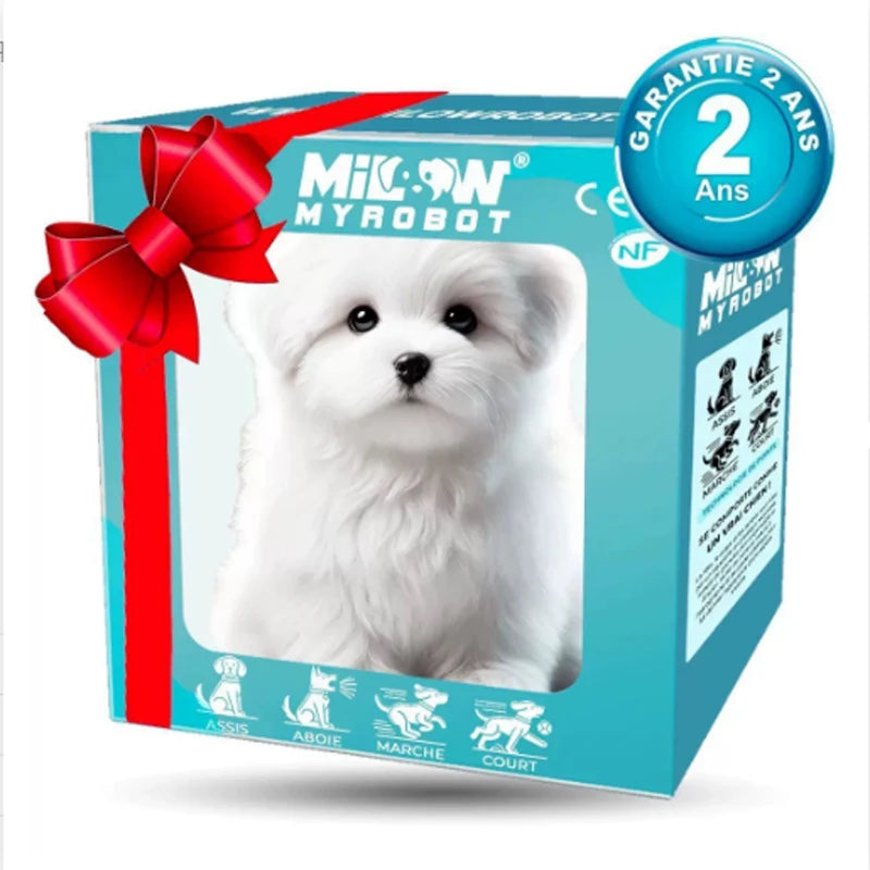 New Cute Plush Robot Puppy Interactive Walking Simulated Puppy Barking Tail Wagging Puppy Plush Toy Chilren(Without Battery)