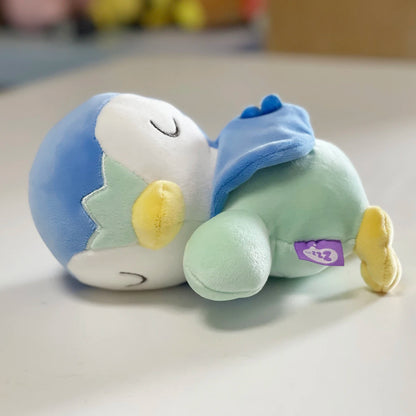 Sleeping Piplup Plush Toys Pokemon Piplup Stuffed Doll Devil Peluche Funny Anime Pikachu Plushies Kawaii Hobbies Collection Gift